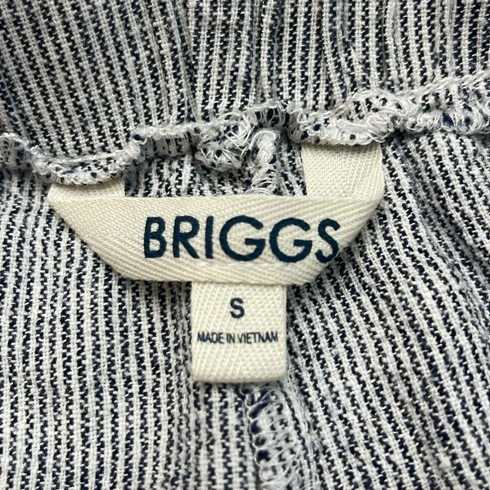 💚5/$25 SALE!💚 Briggs New York Blue Striped Linen Blend Cargo Short Sz S